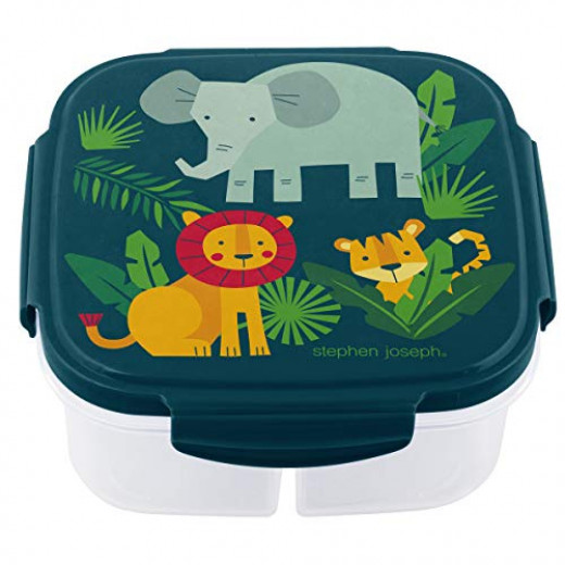 Stephen Joseph Snack Box with Ice Pack, zoo Design