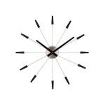 Nextime plug inn wall clock, black color