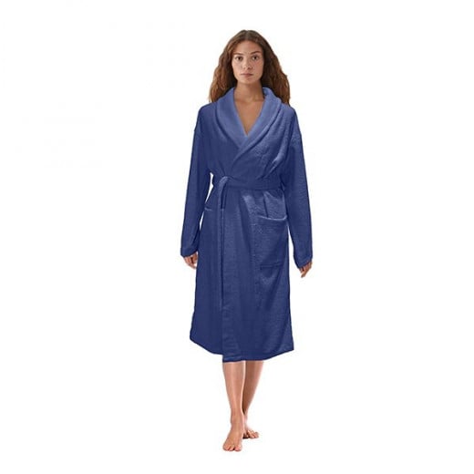 Nova home luna bathrobe, navy blue color