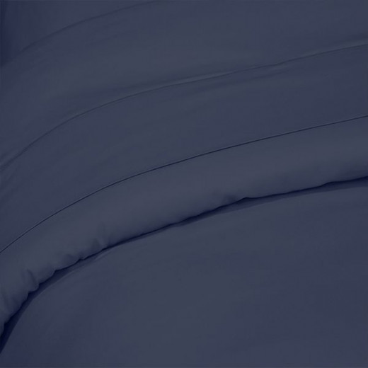 Fieldcrest plain duvet cover, cotton, navy blue color, super king size