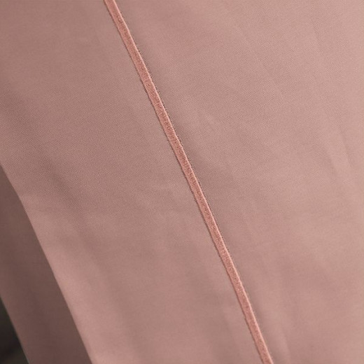 Fieldcrest plain fitted sheet set, cotton, old rose color, queen size, 3 pieces