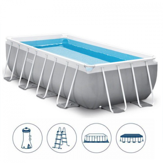 Intex Prism  Frame Pool With Filter, 4.88 X 2.44 X 1.07