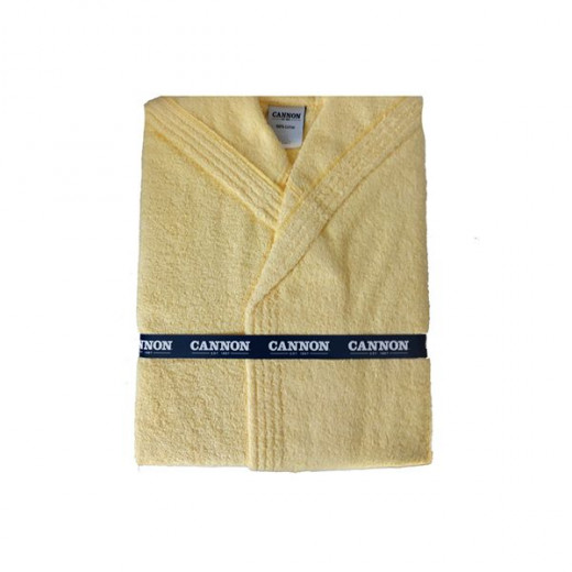 Cannon plain bathrobe, cotton, yellow color