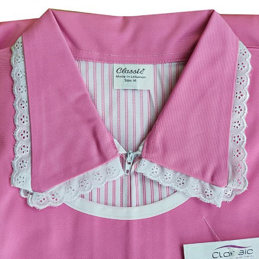 Cannon helper uniform set with short sleeves, pink color, 3 pieces