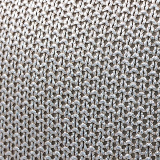 Nova Home Shine Hand Knitted Cushion Cover, Grey Color