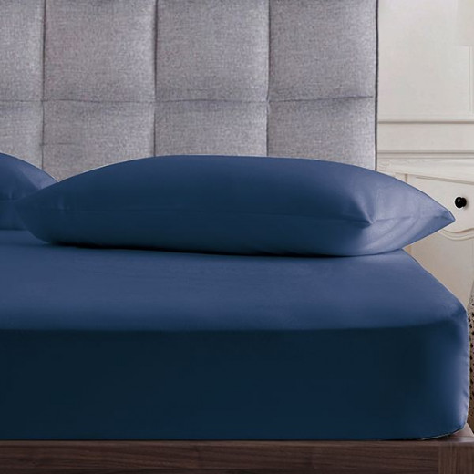 Nova Home UltraPlain Pillowcase Set, Navy Blue Color, 2 Pieces