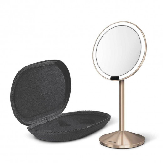 Simplehuman Stainless Steel Sensor Mirror, Rose Gold Color, 12 Cm
