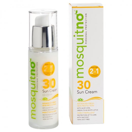 Mosquitno Sun Cream & Insect Repellent, Spf 30, 50 Ml