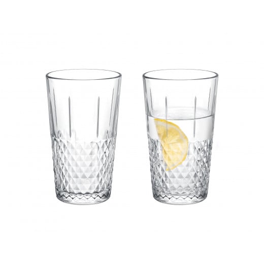 Madame Coco Calisto Water Glasses, Set of 4 Pieces, 355 Ml