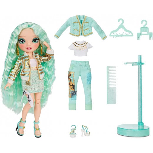 Rainbow High Fashion Collectable Doll Toy For Kids, Mint Series 3