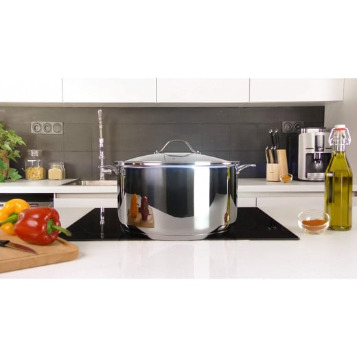 Tefal Stainless Steel Intuition Cookware, 32 Cm + Lid