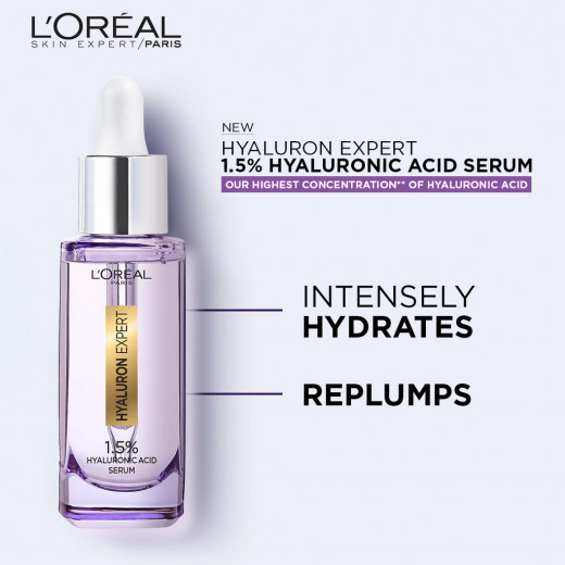 L'Oreal Paris Hyaluronic Expert Eye Serum, 15 Ml + Replumping Face Wash, 200 Ml + Expert Eye Cream, 15 Ml