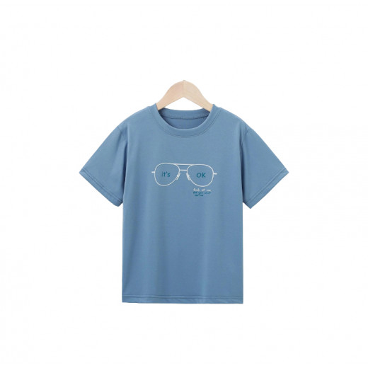 Boys T-Shirt With Glasses Slogan
