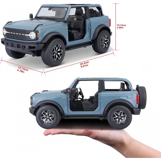 Maisto Ford Bronco Badlands without Doors, Scale 1:18, Blue Color