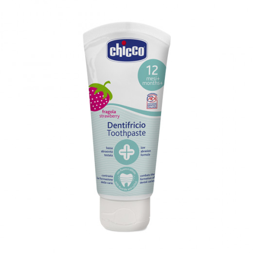 Chicco Toothpaste Strawberry Fluoride, 50 Ml