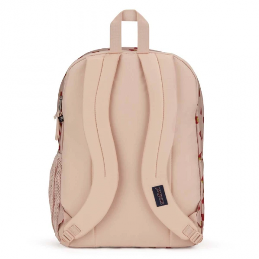Jansport Big Student Backpack, Strawberry Design, Light Pink Color