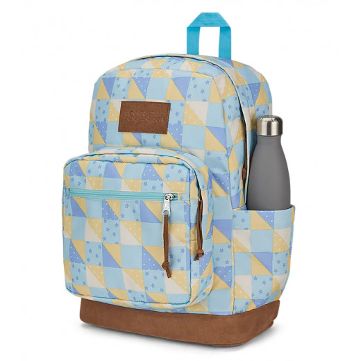 Jansport Main Right Pack Expressions Backpack, Light Blue And Light Yellow Color
