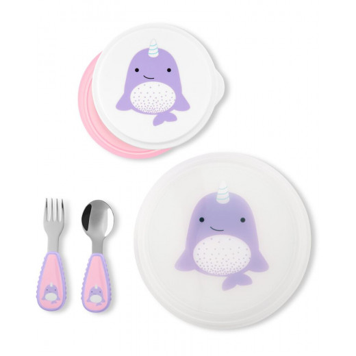 Skip Hop Zoo Table Ready Mealtime Set, Narwhal Design