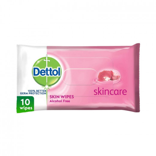 Dettol Skin Wipes Sensitive, 10 Tissues