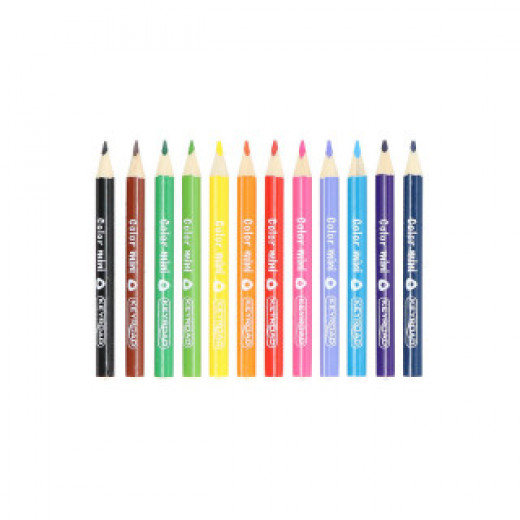 Keyroad Wooden Color Pencils Mini, 12 Colors, 3 Mm