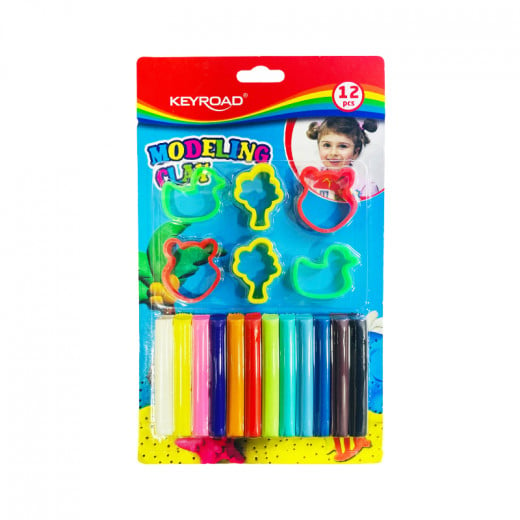 Keyroad Modeling Clay, 12 Pieces