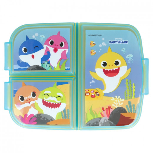 Stor Multi Compartment Lunch Box, Baby Shark Design