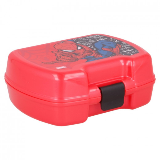 Stor Plastic Lunch Box, Spiderman Design