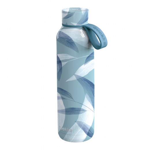 Quokka Stainless Steel Bottle With Strap, Blue Color, 630 Ml