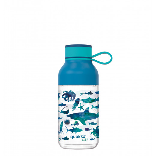 زجاجة تريتان للأطفال مع حزام، بتصميم حيوانات البحر, 430 مل من كوكا