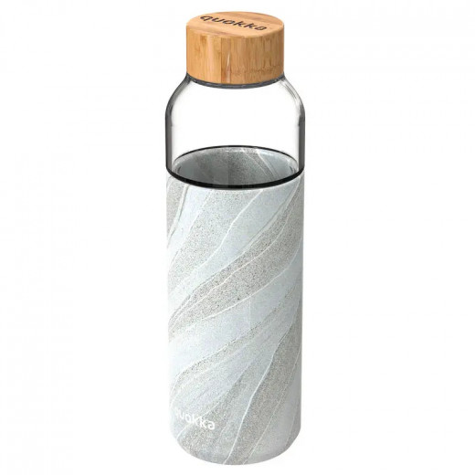 زجاجة بغطاء سيليكون، بتصميم الحجر الأبيض، 660 مل من كوكا