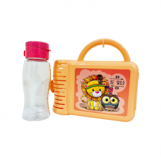 Tuffex Lunch Box With Water Bottle, Pink Color