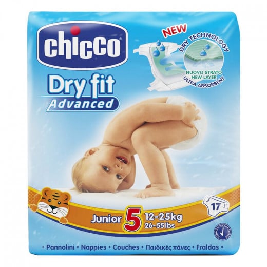 Chicco Dry Fit Plus Size 5 Junior 12-25 Kg 17 PCS