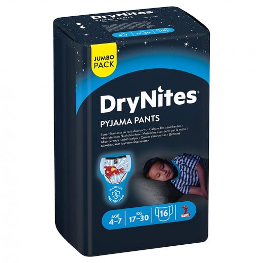 DryNites 4-7 years Jumbo Boy 17-30KG 16 pcs