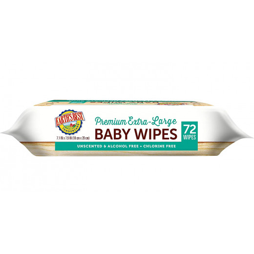 EB Chlorine Free Baby Wipes / Dis 72 PC