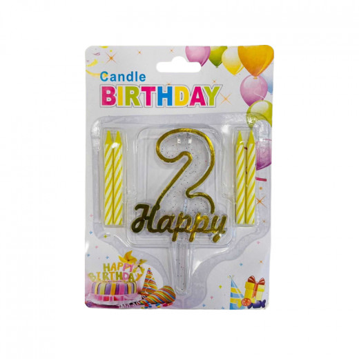 Brthday Candles, 5 Pieces
