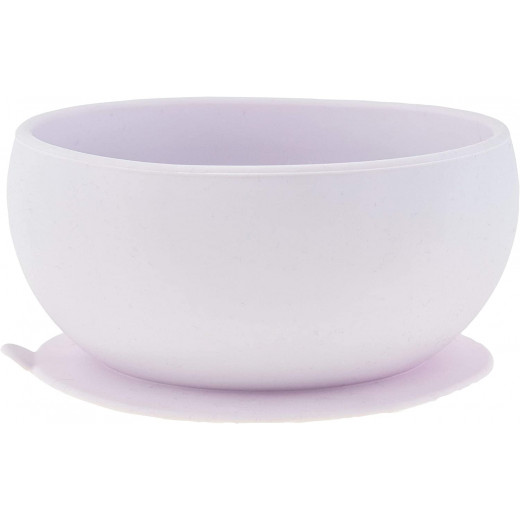 Stephen Joseph Silicone Bowl, Elephant Design, Light Purple Color