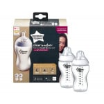 Tommee Tippee Closer to Nature Clear Bottles, 340 ml, 2 Count