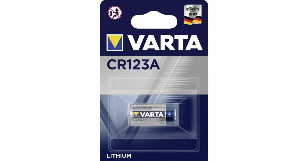 Varta LITHIUM Cylindr. CR123A Bli10 Pile photo CR-123A lithium