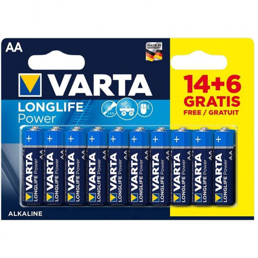 Varta - High Energy AA Batteries (14+6pcs) HE 9V
