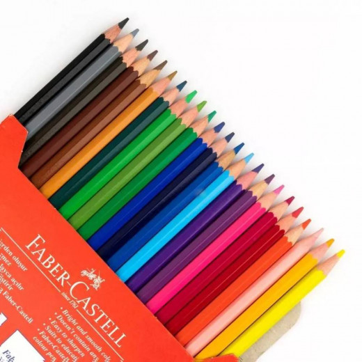 Faber Castell Boya Crayons 24 Colors Full Length
