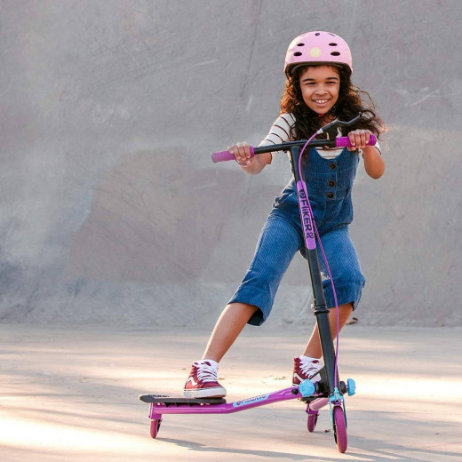 Yvolution Yfliker Scooter A1 Air 2018 Refresh, Purple & Blue Color, 3 Wheels