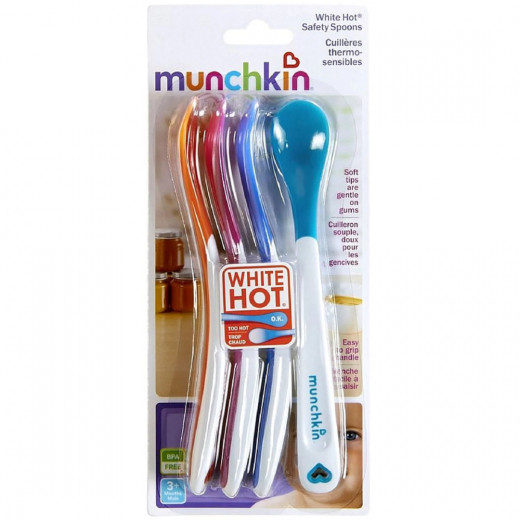 Munchkin White Hot Safety Spoons - 4 Spoons