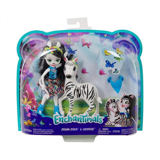 Enchantimals Zelena Doll With The Zebra