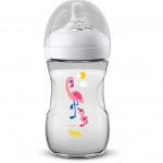 Philips Avent Natural Baby Bottle 260 ml single,Flamingo