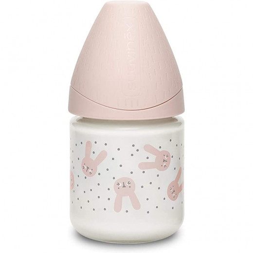 Suavinex Premium Bottle Rabbit, Pink Color, 150 Ml