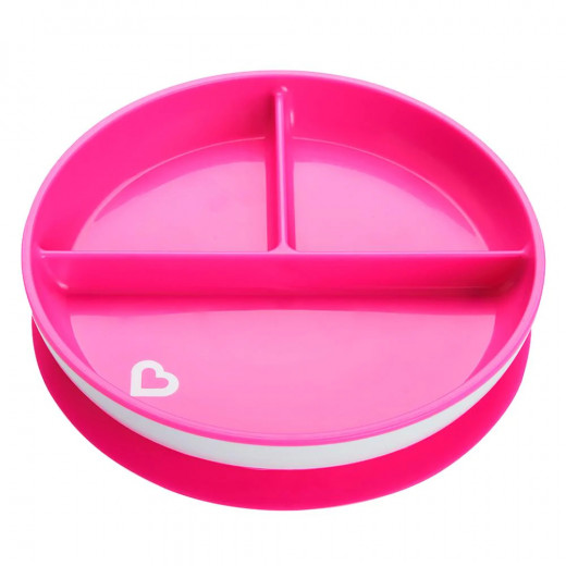 Munchkin Stay Put Suction Plate Dynamic - Pink