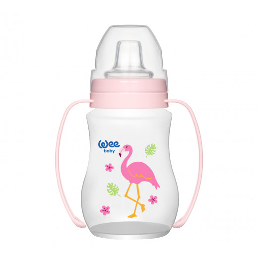 Wee Baby Non-Spill Cup With Grip 250 ml, Pink Color, Assortment