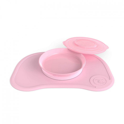 Twistshake Click-Mat Mini + Plate Pastel Pink