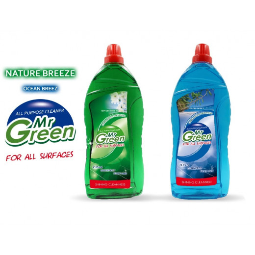 Mr Green Multipurpose Cleaner, 1250 Ml, 2 Pieces