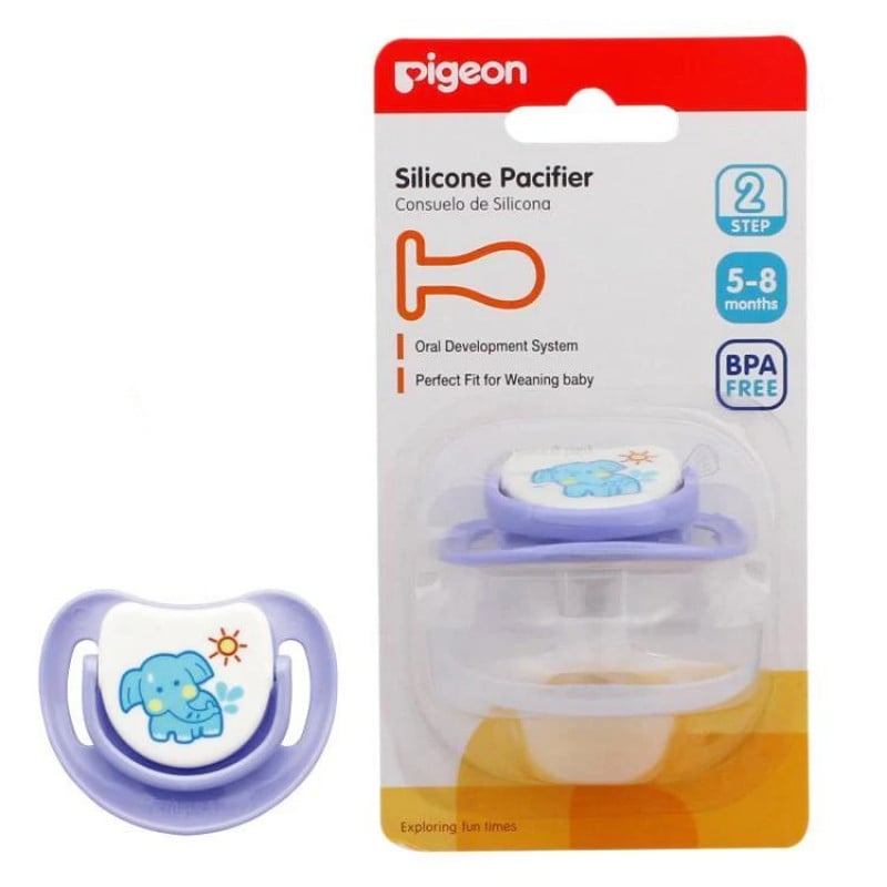 Pigeon Silicone Pacifier Step 2 - (Elephant) | Baby | Pacifiers & Teethers | Pacifiers & Soothers